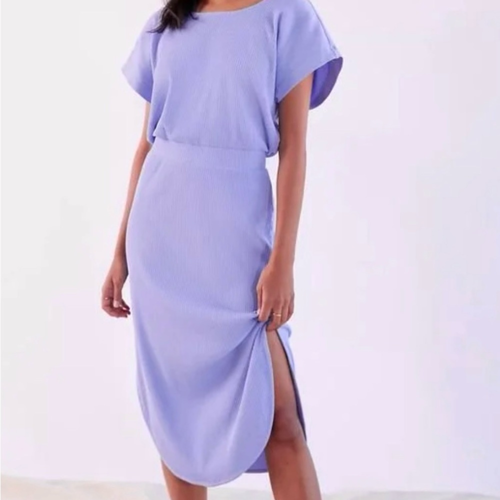 Daily Practice Anthropology Lavender periwinkle Midi Dress
